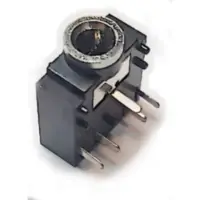 Conector Ficha Miniplug 3,5 Jack Hembra Estereo Plastico P/Circ Con Corte Conector Ficha Miniplug 3,5 Jack Hembra Estereo Plastico P/Circ Con Corte