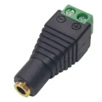 Conector Ficha Miniplug 3,5 Jack Hembra Mono A Bornera Conector Ficha Miniplug 3,5 Jack Hembra Mono A Bornera