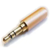 Conector Ficha Miniplug 3,5 Macho Estereo Cuerpo Compacto Dorado 7Mm Diam
