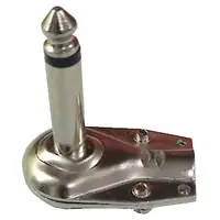 Conector Ficha Mono Plug 6,5 Macho 90 Grados Metal