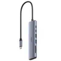 Hub Usb C 3.0 7 Puertos 1xHdmi / 2xUsb-A / 2xUsb-C / 1xSD / 1xTF 