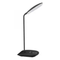 Velador Led Negro Brazo Flexible Bateria Recargable 