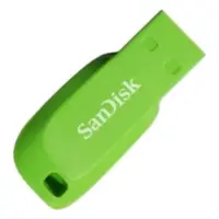 Pendrive 32Gb Usb 2.0 Sandisk Cruzer Blade Verde
