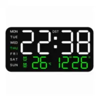  Reloj Pared Digital Led Pared Numeros Grandes 21,5 x 11 cm