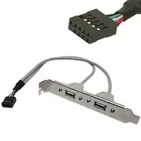 Placa Slot Trasero Usb 2.0 Con 2 Salidas Conector X 1 Placa Slot Trasero Usb 2.0 Con 2 Salidas Conector X 1