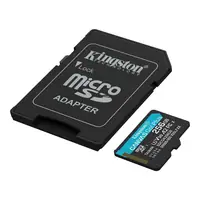Memoria Micro Sd 256Gb Kingston Cl10 Canvas Go Plus C/Adaptador 200 Mb/S
