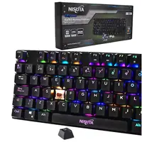 Teclado Gamer Nisuta Mecanico Espanol Nskbgz88 Switch Rojo Retroiluminado Teclado Gamer Nisuta Mecanico Espanol Nskbgz88 Switch Rojo Retroiluminado