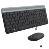 Kit Teclado Y Mouse Logitech Inalambricos Mk470 Slim Combo Espanol Graphite Kit Teclado Y Mouse Logitech Inalambricos Mk470 Slim Combo Espanol Graphite