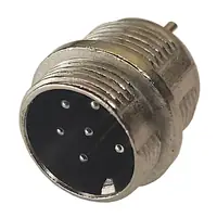 Ficha Conector Gx16 6 Pines Macho Aviacion A Chasis