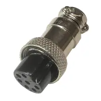 Ficha Conector Gx16 7 Pines Hembra Aviacion A Cable
