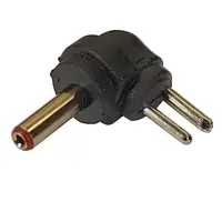 Plug Hueco 3,5 X 1,35 Mm Intercambiable Macho 90 Grados Polarizado