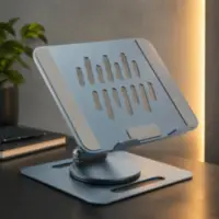 Soporte Apoya Notebook Metalico Giratorio Like T Gris Soporte Apoya Notebook Metalico Giratorio Like T Gris