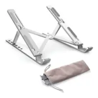 Soporte Apoya Notebook / Tablet Plegable Metalico Plateado Soporte Apoya Notebook / Tablet Plegable Metalico Plateado