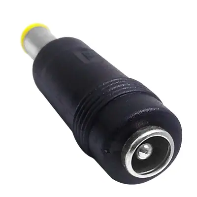 Vista lateral de Adaptador Dc Hueco 5,5 X 2,5 Mm Hembra A 5,5 X 3,0 Mm C/Pin Interior Macho