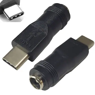 Detalles accesorios de Adaptador Dc Hueco 5,5 X 2,1 Mm Hembra A Usb C