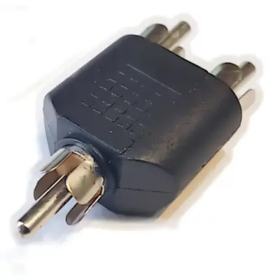Adaptador Rca Macho A 2 X Rca Macho