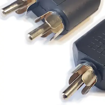 Detalles accesorios de Adaptador Rca Macho A 2 X Rca Macho
