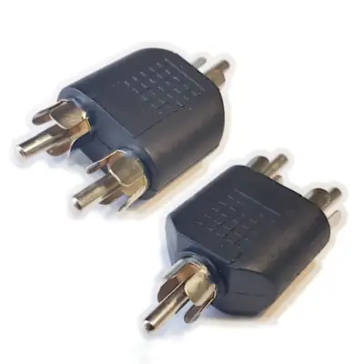 Detalles accesorios de Adaptador Rca Macho A 2 X Rca Macho