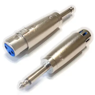 Detalles accesorios de Adaptador Canon 3 Pines Hembra A Plug 6,5 Mono Macho