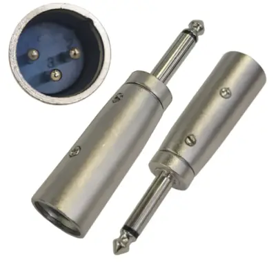 Detalles accesorios de Adaptador Canon 3 Pines Macho A Plug 6,5 Mono Macho