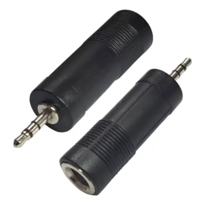 Detalles accesorios de Adaptador Miniplug 2,5 Estereo Macho A Plug 6,5 Estereo Hembra