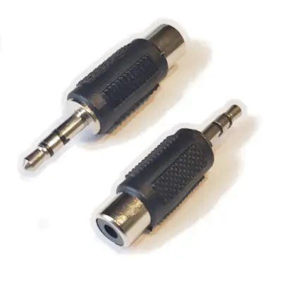 Detalles accesorios de Adaptador Miniplug 3,5 Estereo Macho A Rca Hembra