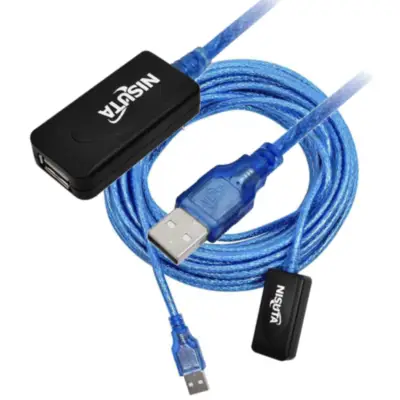 Detalles accesorios de Cable Usb 2.0 A/A Macho-Hembra Extension 15 Mts Amplificad O Nisuta