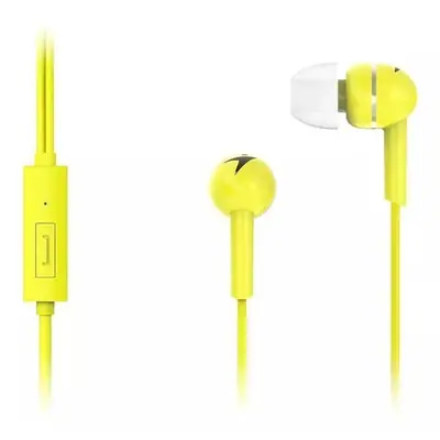 Auricular C/Mic P/Celular Genius Hs-M300 Intrauditivo Amarillo