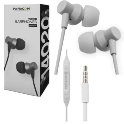 Detalles accesorios de Auricular C/Mic P/Celular Panacom EAC14020 Intrauditivo Miniplug 3,5 mm Blanco