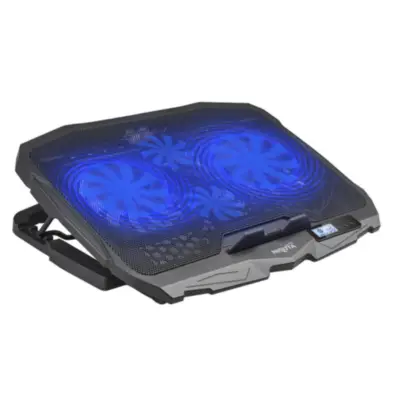 Detalles accesorios de Base Para Notebook Nisuta Nscn93 Reclinable 4 Ventiladores C/ Regulador Velocidad