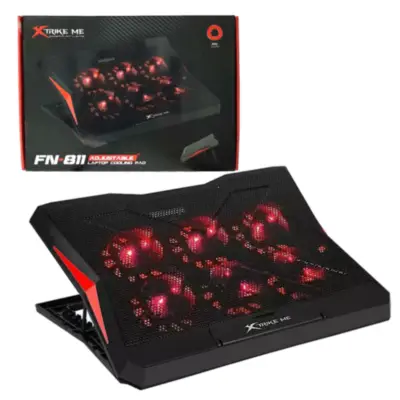 Detalles accesorios de Base Para Notebook Gamer 6 Ventiladores Led Rojo XtrikeMe FN-811