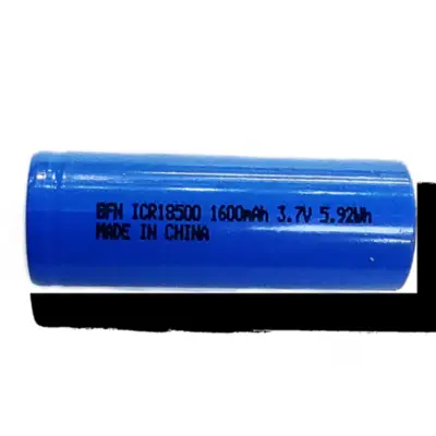Pila 18500 Recargable 1600Mah 3,7V Sin teton