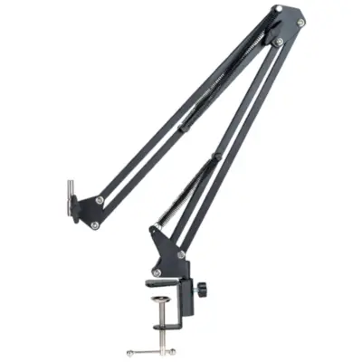 Brazo metalico plegable para microfono