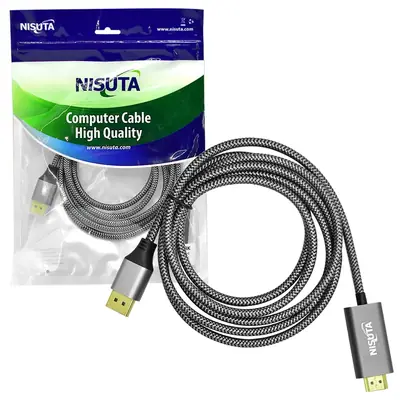 Detalles accesorios de Cable Displayport Macho - Hdmi Macho 1,8 Mts 8K V1.4 240Hz