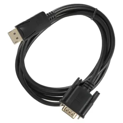 Vista lateral de Adaptador Conversor Displayport Macho / Vga Macho Cable 1,8M