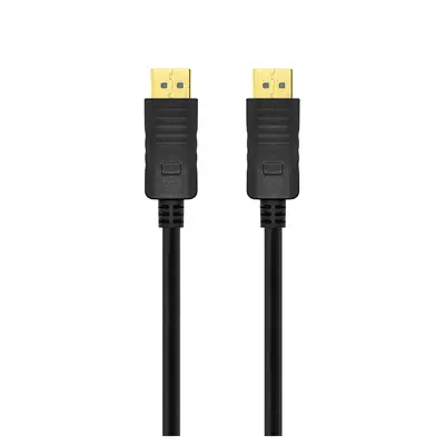 Vista lateral de Cable Displayport Macho-Macho 1,8 Mts 1.2V 4K Negro