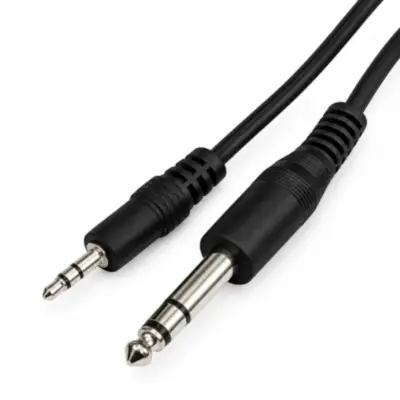 Detalles accesorios de Cable Plug 6,5 Mm Macho-Miniplug 3,5 Macho Estereo 4 Mts