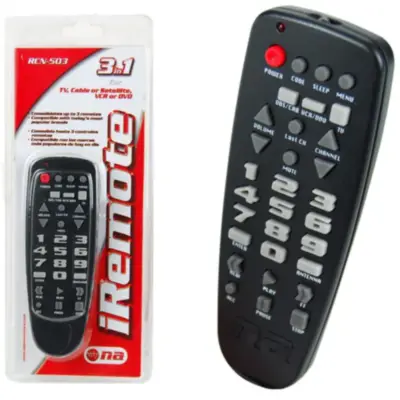 Detalles accesorios de Control Remoto Universal 3 en 1 Nippon America RCN-503