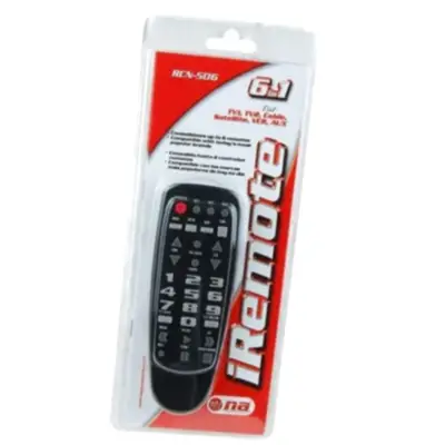 Vista lateral de Control Remoto Universal 6 en 1 Nippon America RCN-506