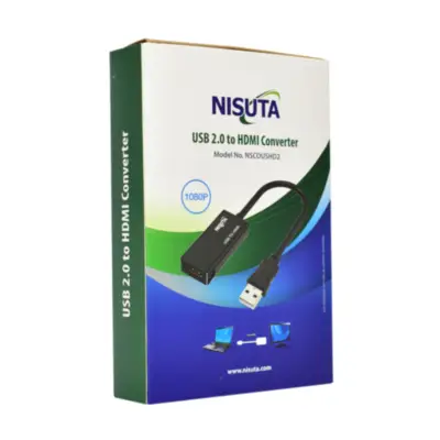 Detalles accesorios de Adaptador Conversor Usb Macho / Hdmi Hembra Nisuta Nscoushd2