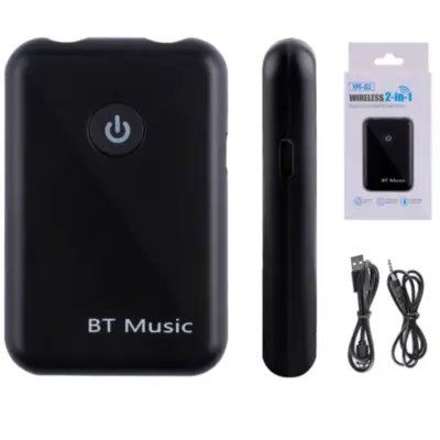 Receptor Y Emisor De Audio Via Bluetooth A Miniplug Stereo 3.5Mm Belsic