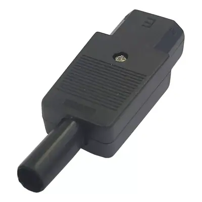 Vista lateral de Ficha C13 Hembra Tipo Interlock A Cable