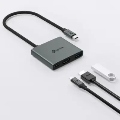 Detalles accesorios de Hub Usb C 3.0 3 Puertos 1Xhdmi / 1Xusb-A / 1Xusb-C (Pd 100 W) Tp-Link Uh3020C
