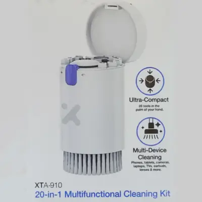 Detalles accesorios de Kit de limpieza multifuncional 20 en 1 Xtech XTA-910