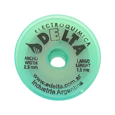 Detalles accesorios de Malla Desoldante Rollo De 3,5Mm X 1,50Mts