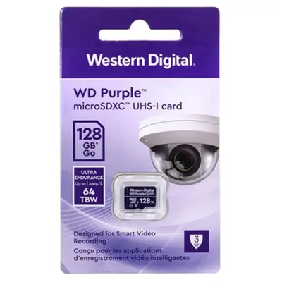 Detalles accesorios de Memoria Micro Sd 128Gb Sandisk Purple Especial Videovigilancia