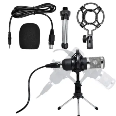 Detalles accesorios de Microfono Para Pc Usb Nisuta NSMICG3 Antipop + Antivibracion con tripode