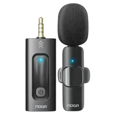 Microfono Corbatero Inalambrico Con Ficha Miniplug 3,5Mm Noga