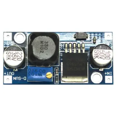 Vista lateral de Modulo Placa Dc-Dc Step-Down De 3/35V A 1,25/30V Reg 3A Max Lm-2596 Pldc100