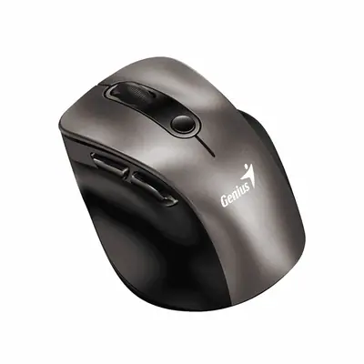 Vista lateral de Mouse Inalambrico Genius Ergo 9000S Champan Titanio 5 Botones